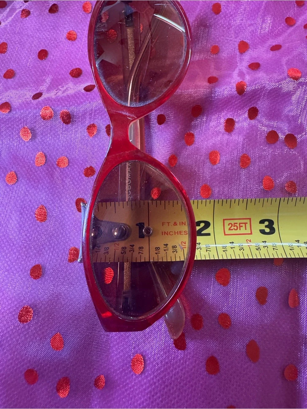 BCBGMaxAzria Red Cat-Eye Sunglasses